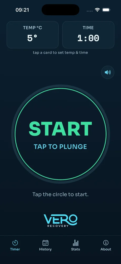 Timer ready-to-start screen